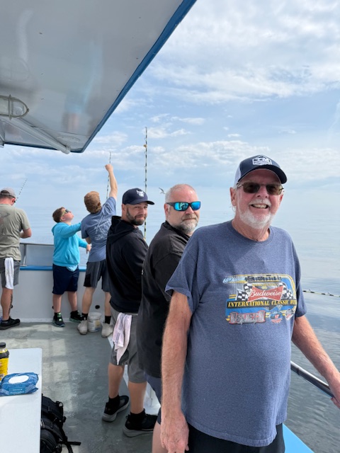 Caron Heating & Cooling team members out on the water during their summer outing