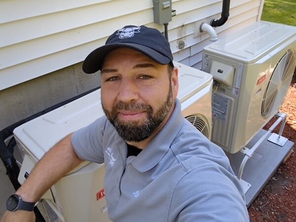 Ductless mini-split installed in an Andover, MA home